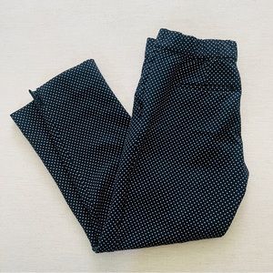 Ann Taylor • navy polka dot‎ dress pants • size 4